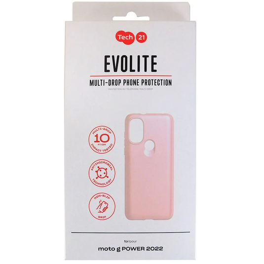 Tech21 Evo Lite moto g POWER (2022) Case - Dusty Pink
