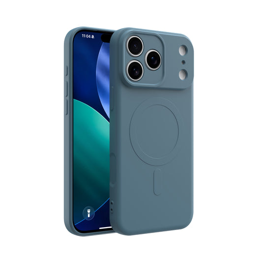 CLICK Slim Silicone MagSafe Series iPhone 17 Pro Max Case - Blue