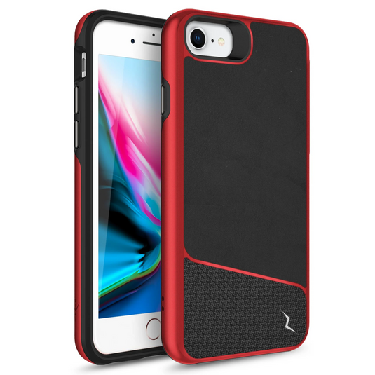 ZIZO DIVISION Series Case for iPhone SE (3rd and 2nd gen)/8/7 - Black & Red