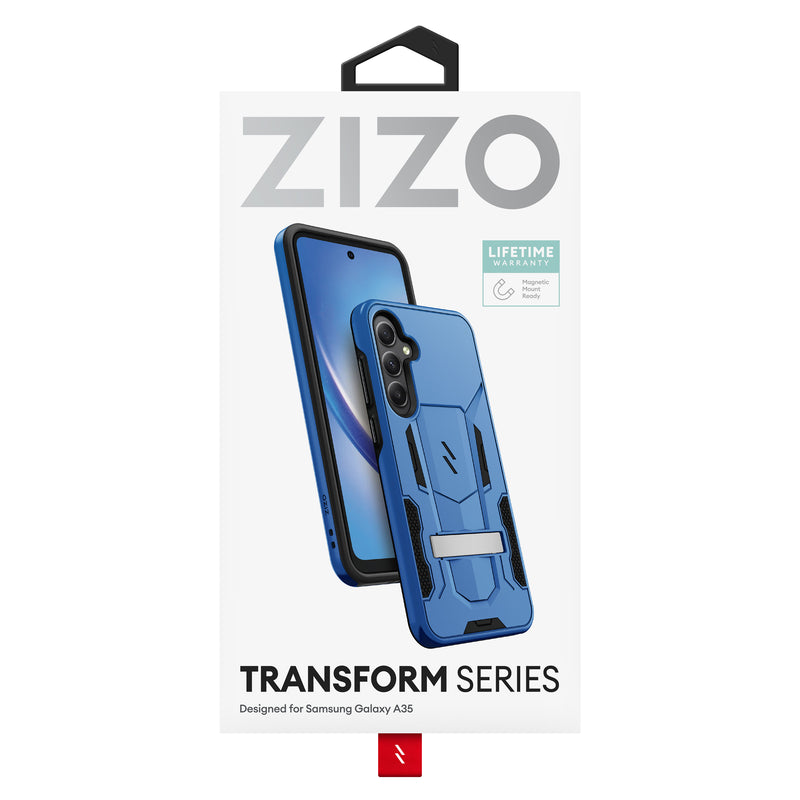 Load image into Gallery viewer, ZIZO TRANSFORM Series Galaxy A35 Case - Blue
