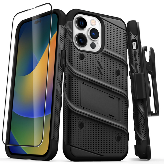 ZIZO BOLT Bundle iPhone 14 Pro Max (6.7) Case - Black