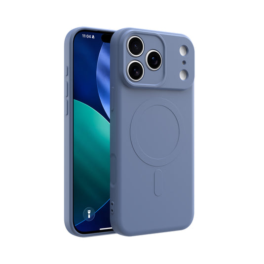 CLICK Slim Silicone MagSafe Series iPhone 17 Pro Max Case - Purple