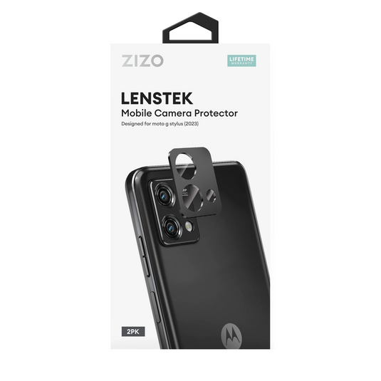 ZIZO LensTek moto g stylus 5G 2023 Camera Lens Protector (2 Pack) - Black