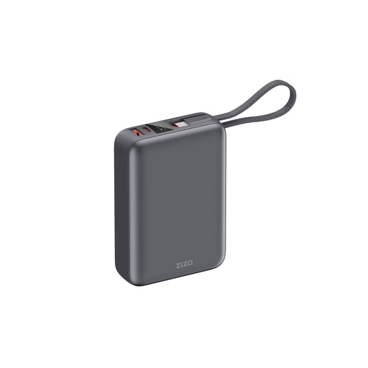 ZIZO PowerVault 45W Power Bank 20 000mAh with Built-in USB-C Cable - Space Black