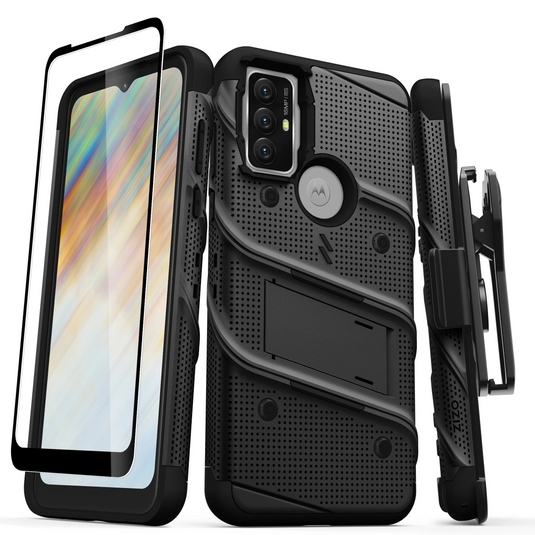 ZIZO BOLT Bundle moto g play (2023) Case - Black