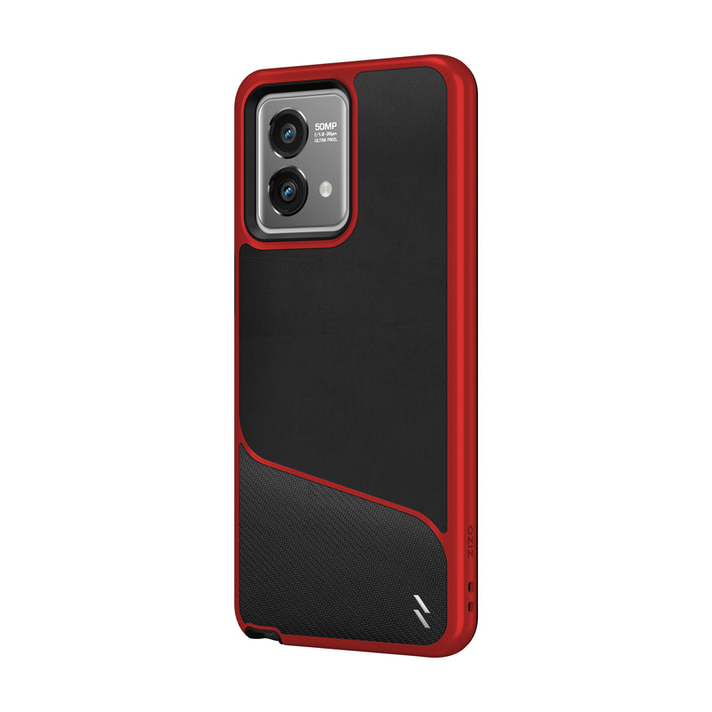 Load image into Gallery viewer, ZIZO DIVISION Series moto g stylus (2023) / 5G Case - Black &amp; Red
