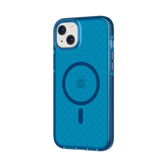 Tech21 Evo Check iPhone 14 Plus Case MagSafe Compatible - Classic Blue