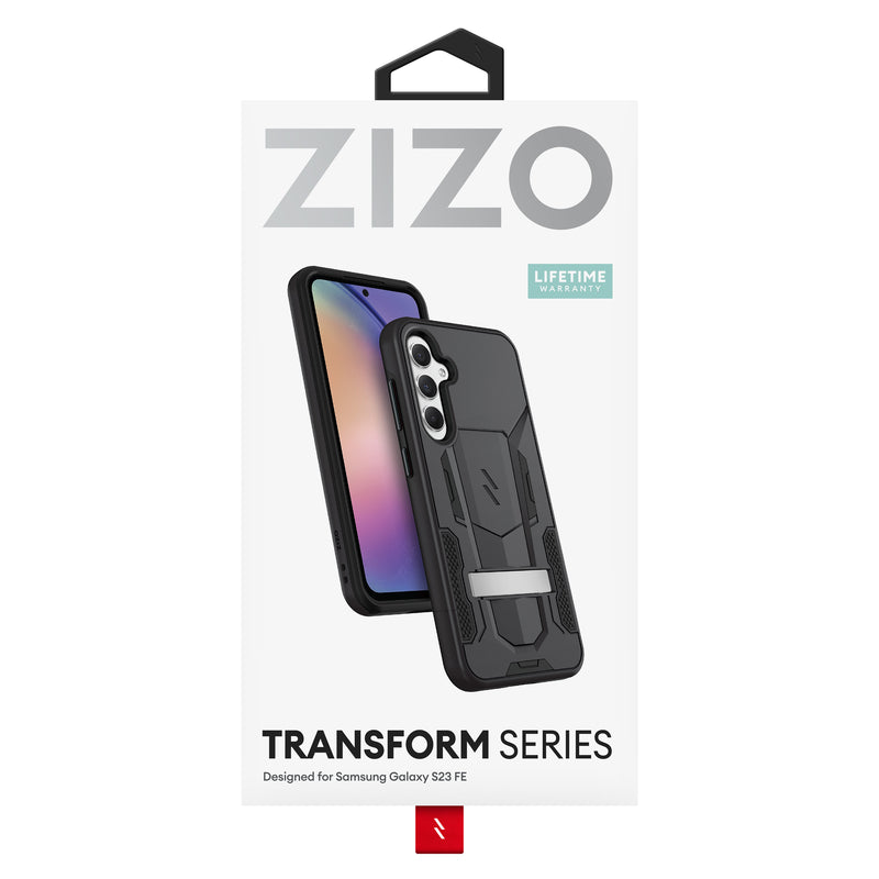 Load image into Gallery viewer, ZIZO TRANSFORM Series Galaxy S23 FE Case - Black
