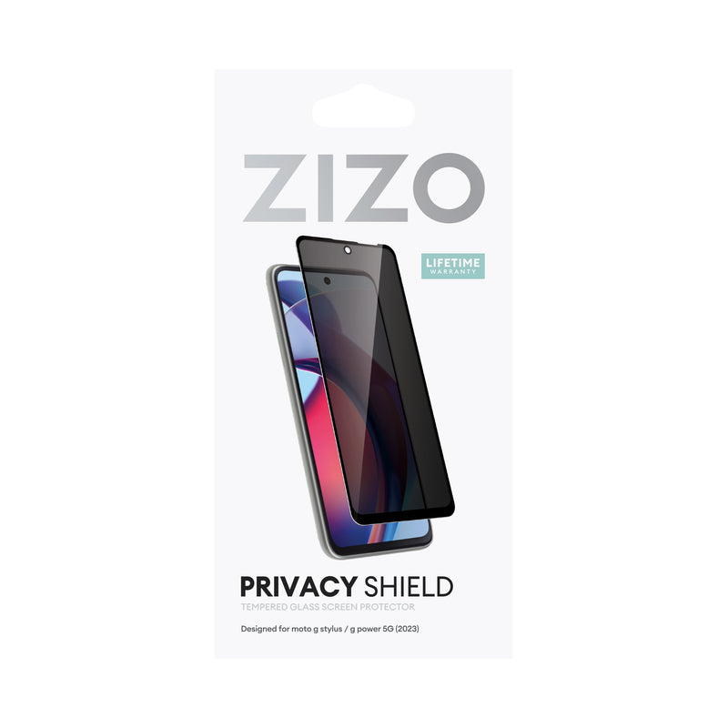 Load image into Gallery viewer, ZIZO PRIVACY Tempered Glass Screen Protector for moto g stylus (2023) - Privacy
