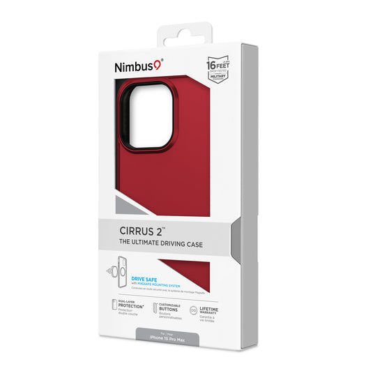 Nimbus9 Cirrus 2 iPhone 15 Pro Max MagSafe Case - Crimson