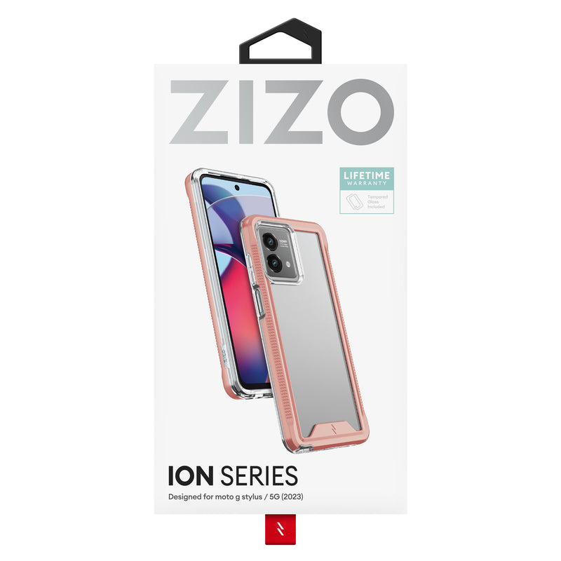 Load image into Gallery viewer, ZIZO ION Series moto g stylus (2023) / 5G Case - Rose Gold
