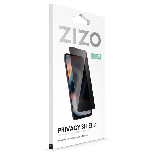 ZIZO PRIVACY Tempered Glass Screen Protector for moto g power 5G (2024) - Privacy
