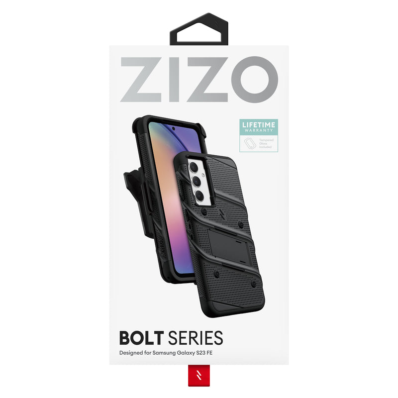 Load image into Gallery viewer, ZIZO BOLT Bundle Galaxy S23 FE Case - Black
