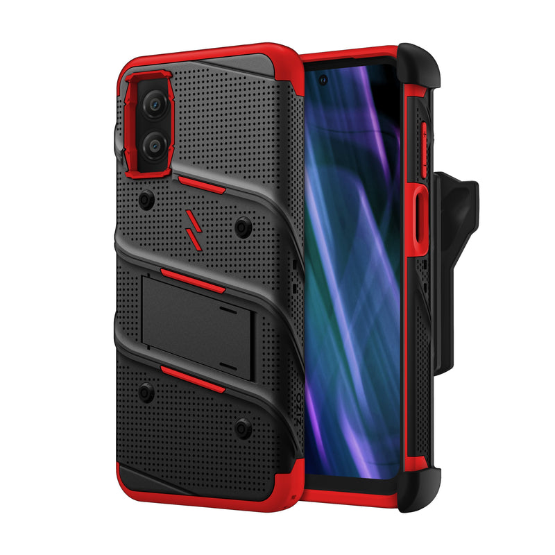 Load image into Gallery viewer, ZIZO BOLT Bundle moto g Play (2024) Case - Black / Red
