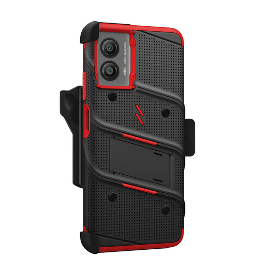 ZIZO BOLT Bundle moto g power 5G (2024) Case - Black / Red