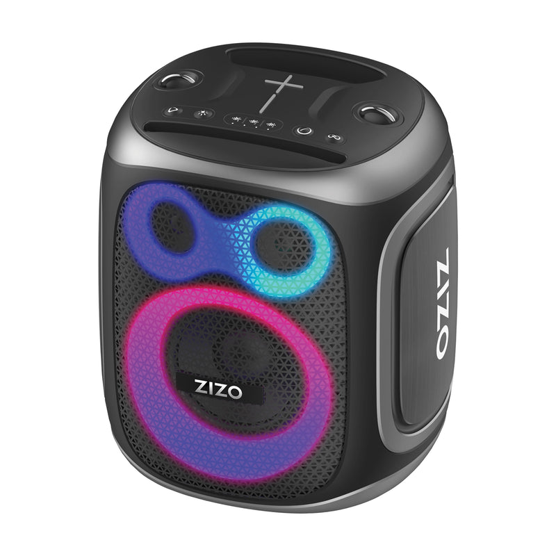 Load image into Gallery viewer, ZIZO Tune Z5 Karaoke Speaker w/ Wireless Mics and Stand - Black
