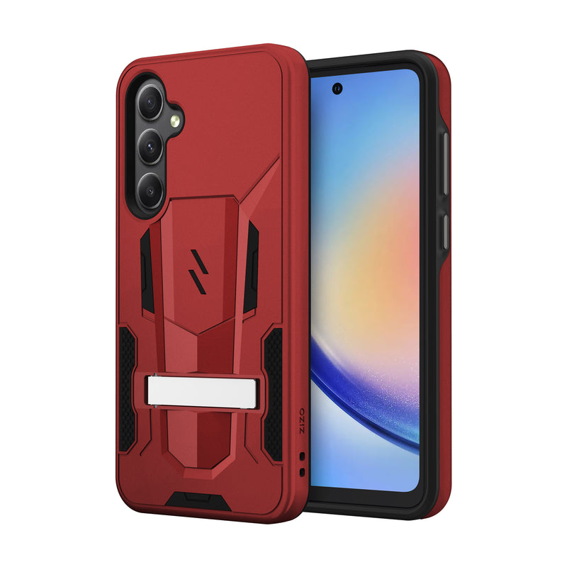 Load image into Gallery viewer, ZIZO TRANSFORM Series Galaxy A35 Case - Red
