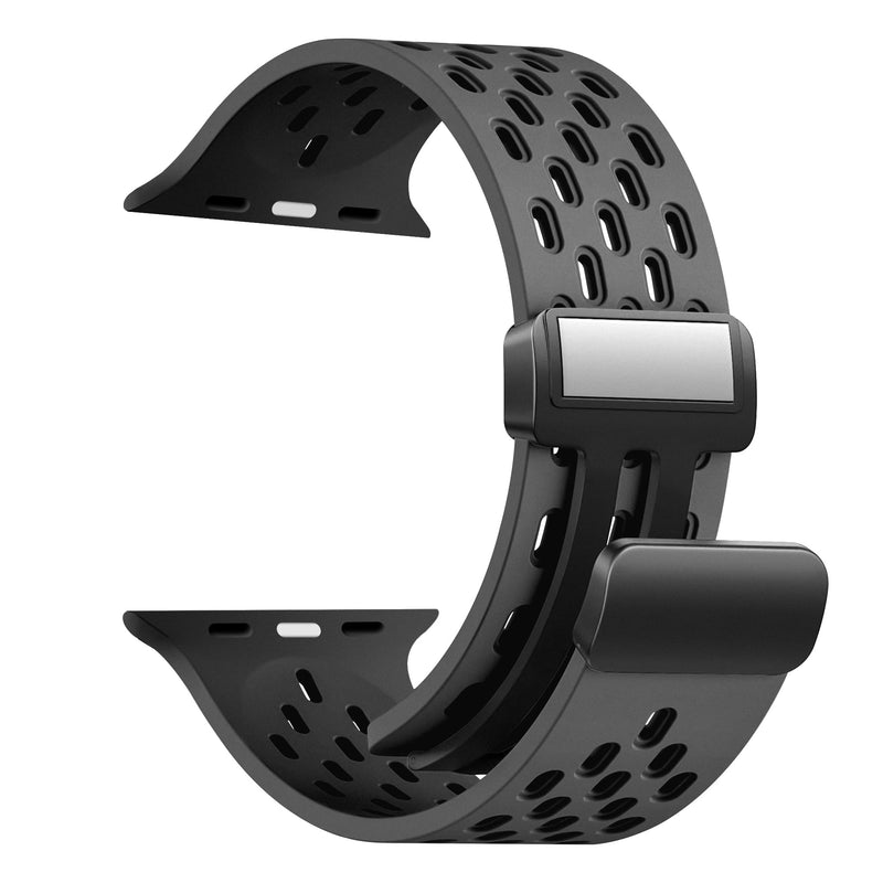 Load image into Gallery viewer, Nimbus9 FlexFit Sport Band for Apple Watch 44/45/46/49mm - Black
