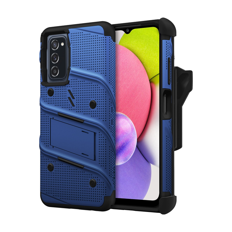 Load image into Gallery viewer, ZIZO BOLT Bundle Galaxy A03s Case - Blue
