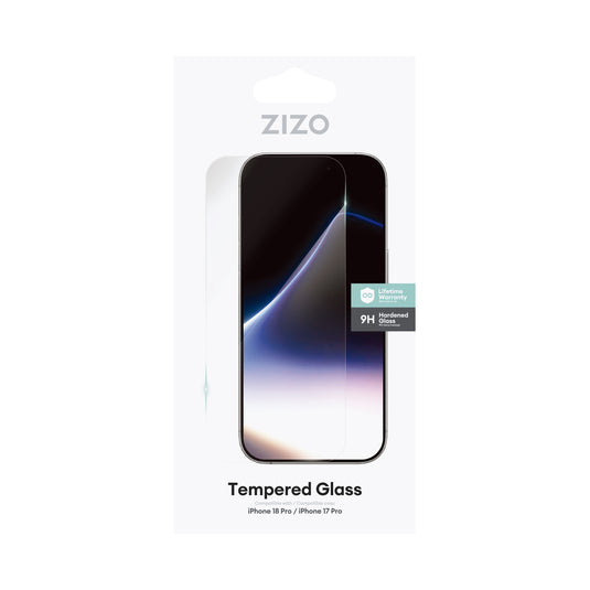 ZIZO Lightning Shield iPhone 18 Pro Tempered Glass Screen Protector - Clear