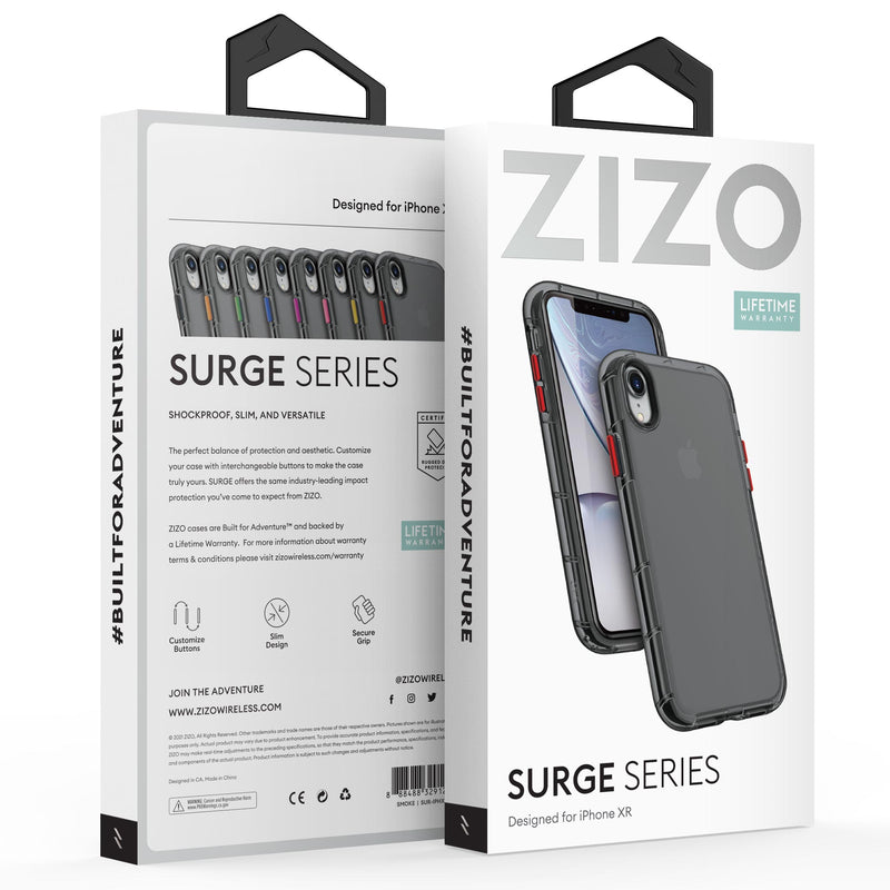 Load image into Gallery viewer, ZIZO SURGE Series iPhone XR Case - Smoke
