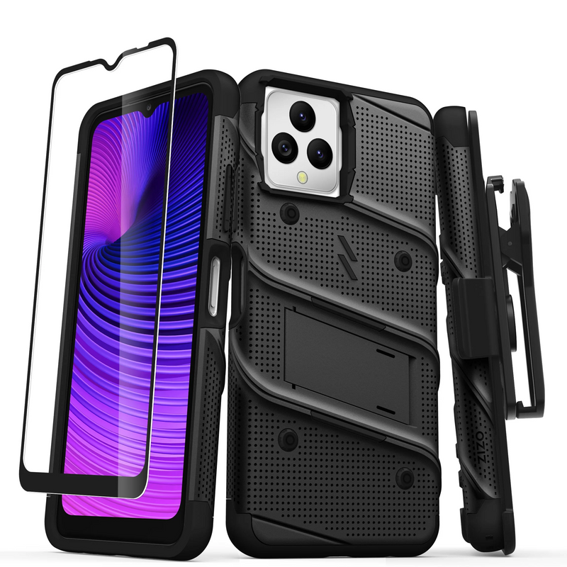 Load image into Gallery viewer, ZIZO BOLT Bundle T-Mobile REVVL 6 5G Case - Black
