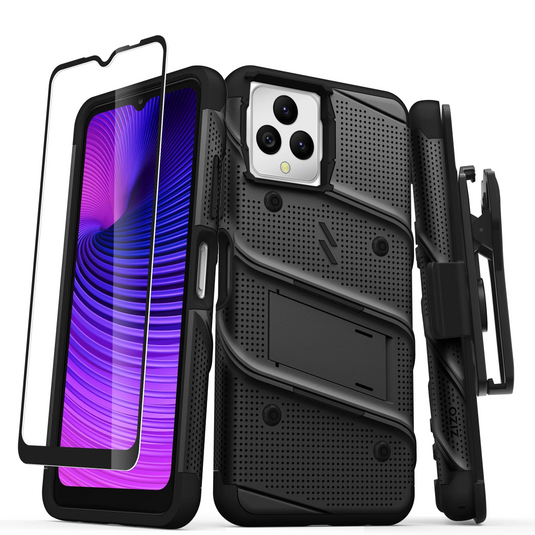 ZIZO BOLT Bundle T-Mobile REVVL 6 5G Case - Black