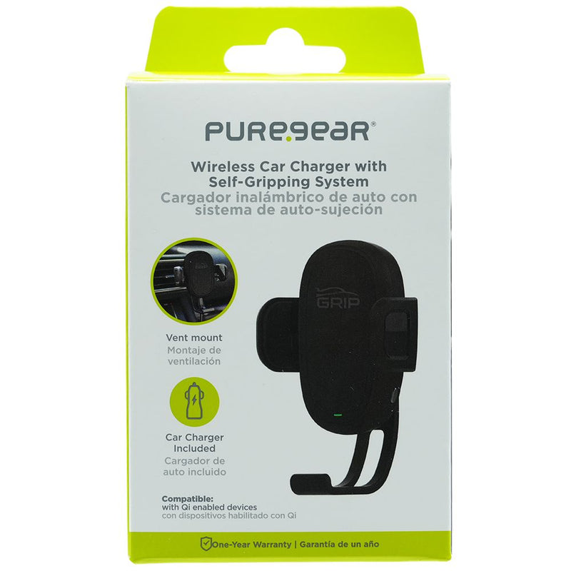 Load image into Gallery viewer, PureGear AutoGrip Wireless Charging Car Mount - Black
