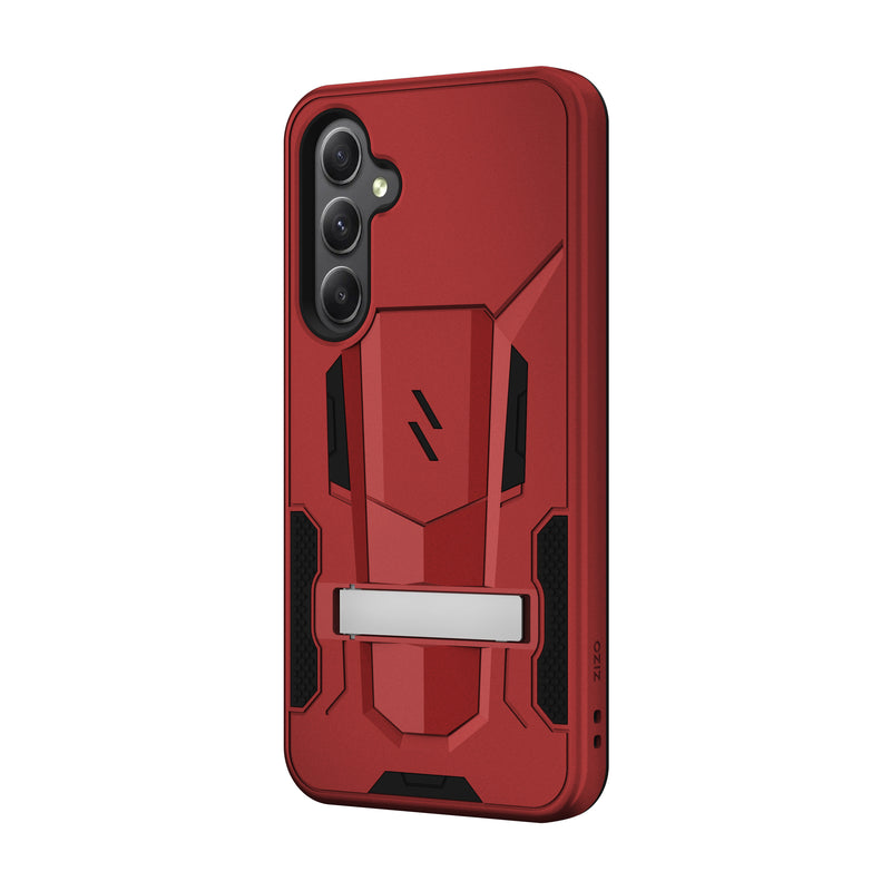 Load image into Gallery viewer, ZIZO TRANSFORM Series Galaxy A35 Case - Red
