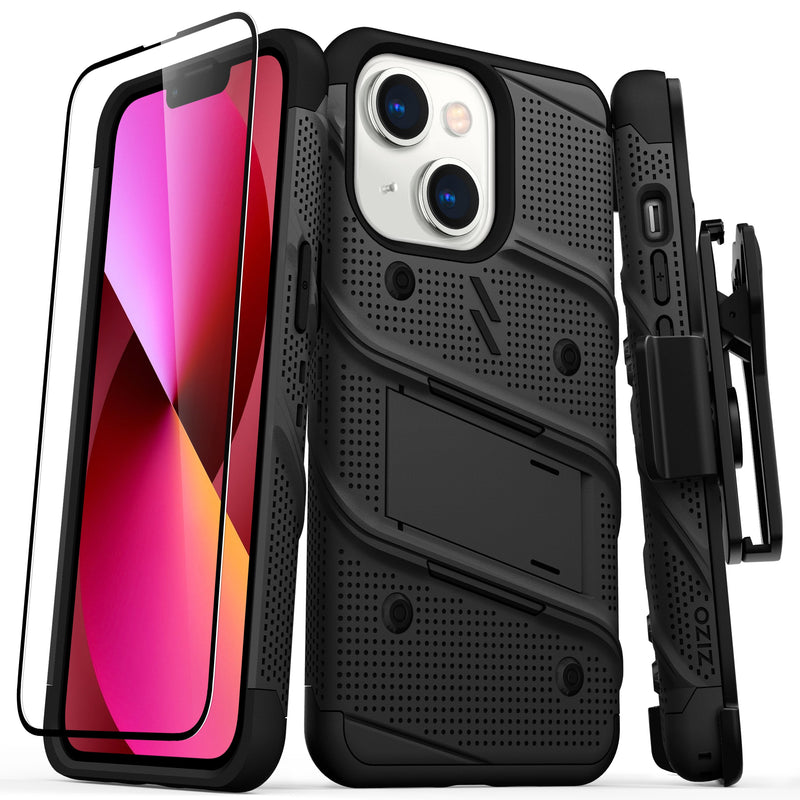 Load image into Gallery viewer, ZIZO BOLT Bundle iPhone 13 Case - Black
