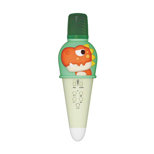 CLICK Mic Handheld Speaker with built-in Karaoke Function - Green Dino