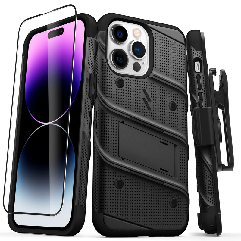 Load image into Gallery viewer, ZIZO BOLT Bundle iPhone 14 Pro Max (6.7) Case - Black
