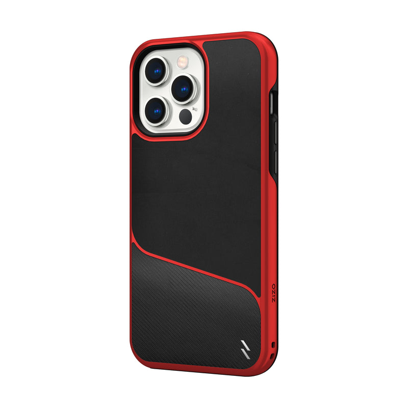 Load image into Gallery viewer, ZIZO DIVISION Series iPhone 14 Pro Max (6.7) Case - Black &amp; Red
