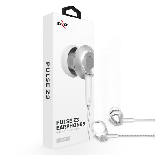 Zizo Pulse Z3 In Ear Headphones Wired - Silver