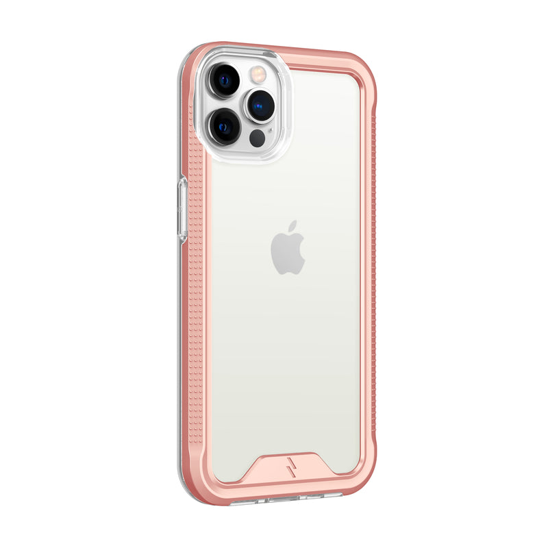 Load image into Gallery viewer, ZIZO ION Series iPhone 13 Pro Max Case - Rose Gold &amp; Clear
