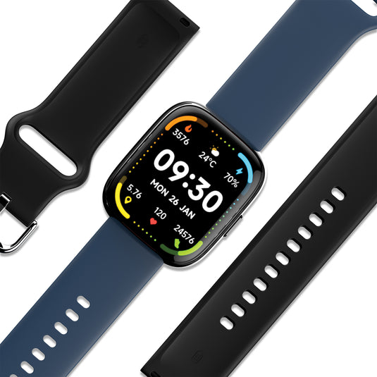 ZIZO TYME Flex Smart Watch - Black & Blue