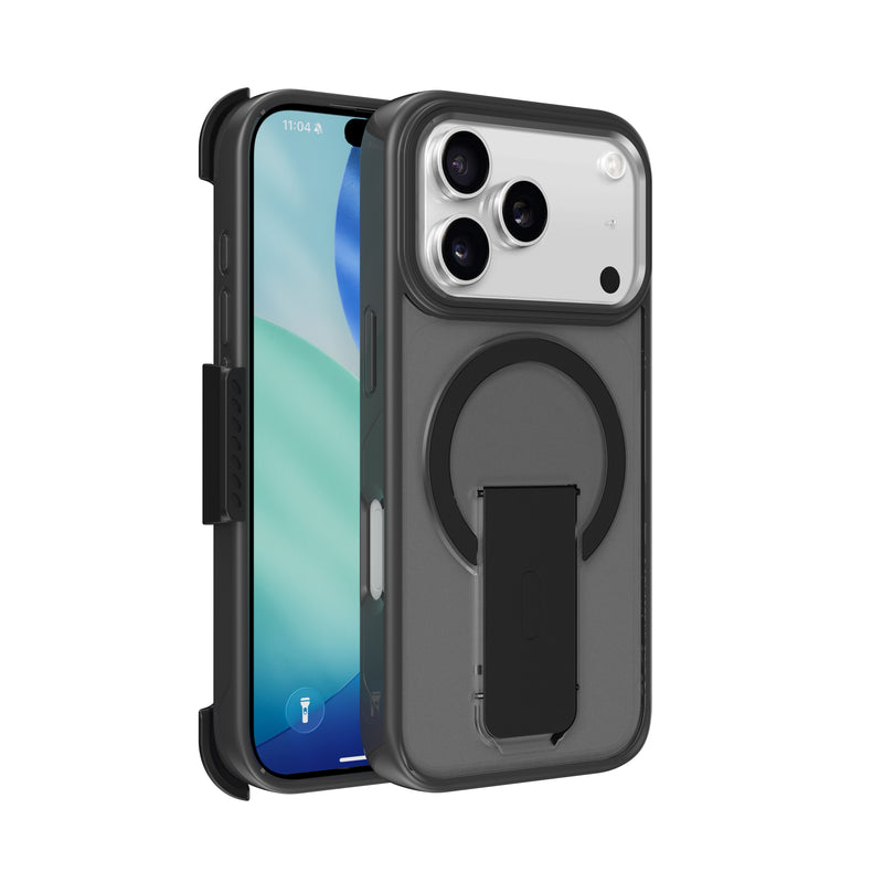 Load image into Gallery viewer, CLICK Latch Holster Series iPhone 17 Pro Max Case - Black
