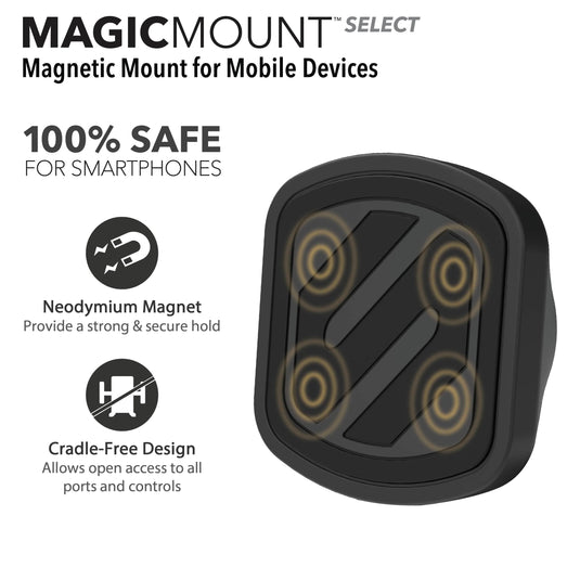 Scosche MAGICMOUNT Magnetic Car Vent Phone Mount - Black