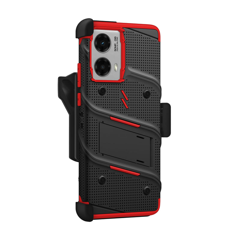 Load image into Gallery viewer, ZIZO BOLT Bundle moto edge 5G (2024) Case - Black / Red
