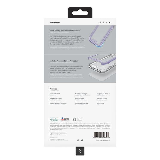 ZIZO ION Series moto g stylus - 2026 / 2025 Case - Purple