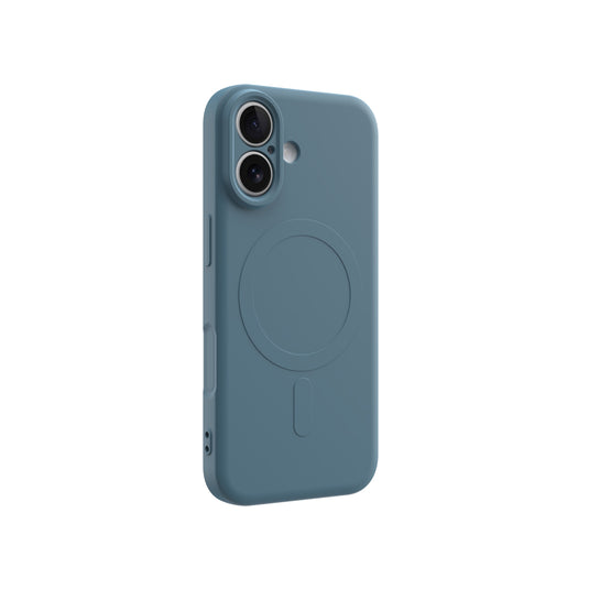 CLICK Slim Silicone MagSafe Series iPhone 17 Case - Blue