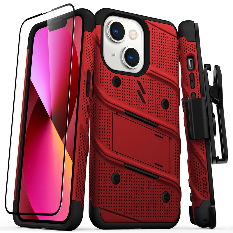 Load image into Gallery viewer, ZIZO BOLT Bundle iPhone 13 Case - Red
