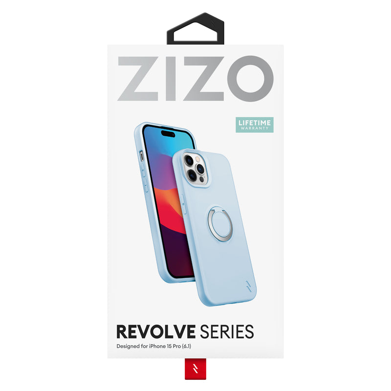 Load image into Gallery viewer, ZIZO REVOLVE Series iPhone 15 Pro Case - Pastel Blue
