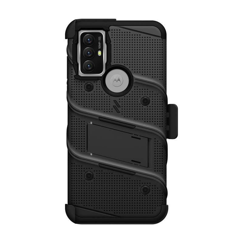 Load image into Gallery viewer, ZIZO BOLT Bundle moto g play (2023) Case - Black
