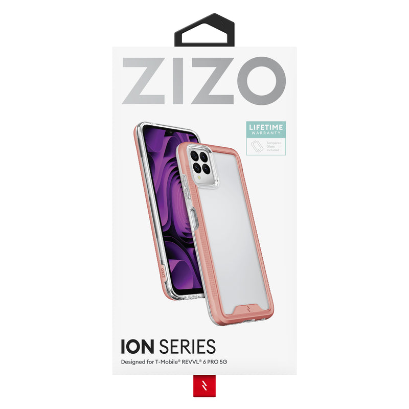 Load image into Gallery viewer, ZIZO ION Series T-Mobile REVVL 6 Pro 5G Case - Rose Gold
