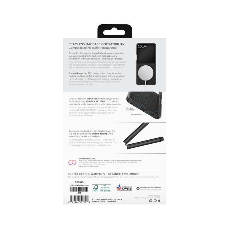 Load image into Gallery viewer, Nimbus9 Cirrus 3 MagSafe Case for Galaxy Z Flip 7 - Black

