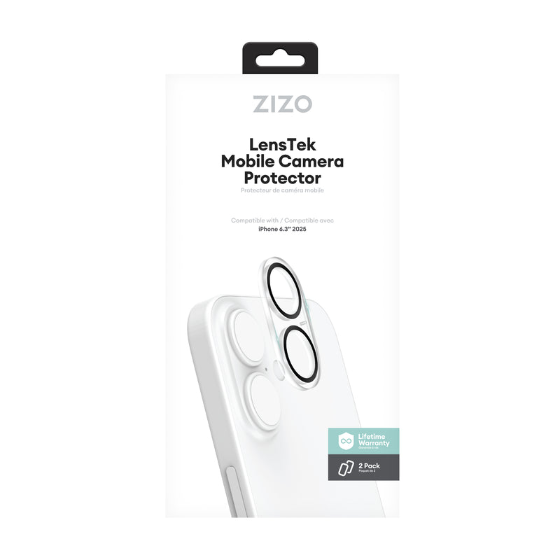 Load image into Gallery viewer, ZIZO LensTek iPhone 17 Camera Lens Protector (2 Pack) - Black
