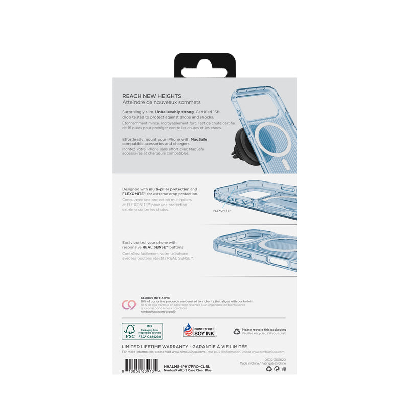 Load image into Gallery viewer, Nimbus9 Alto 2 iPhone 17 Pro MagSafe Case - Clear Blue
