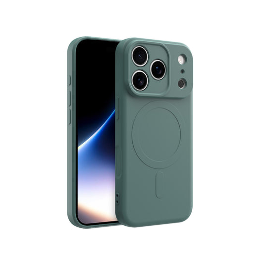CLICK Slim Silicone MagSafe Series iPhone 18 Pro Case - Green