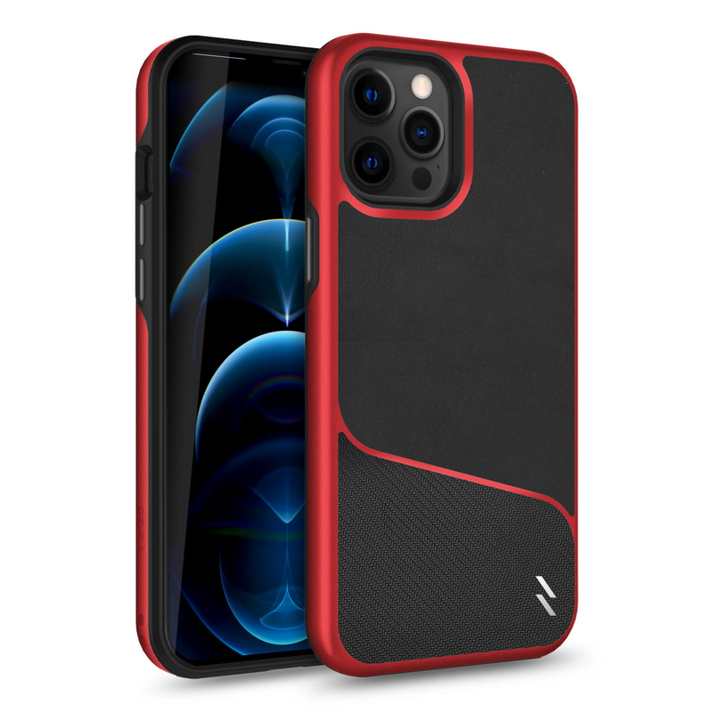 Load image into Gallery viewer, ZIZO DIVISION Series iPhone 12 Pro Max Case - Black &amp; Red
